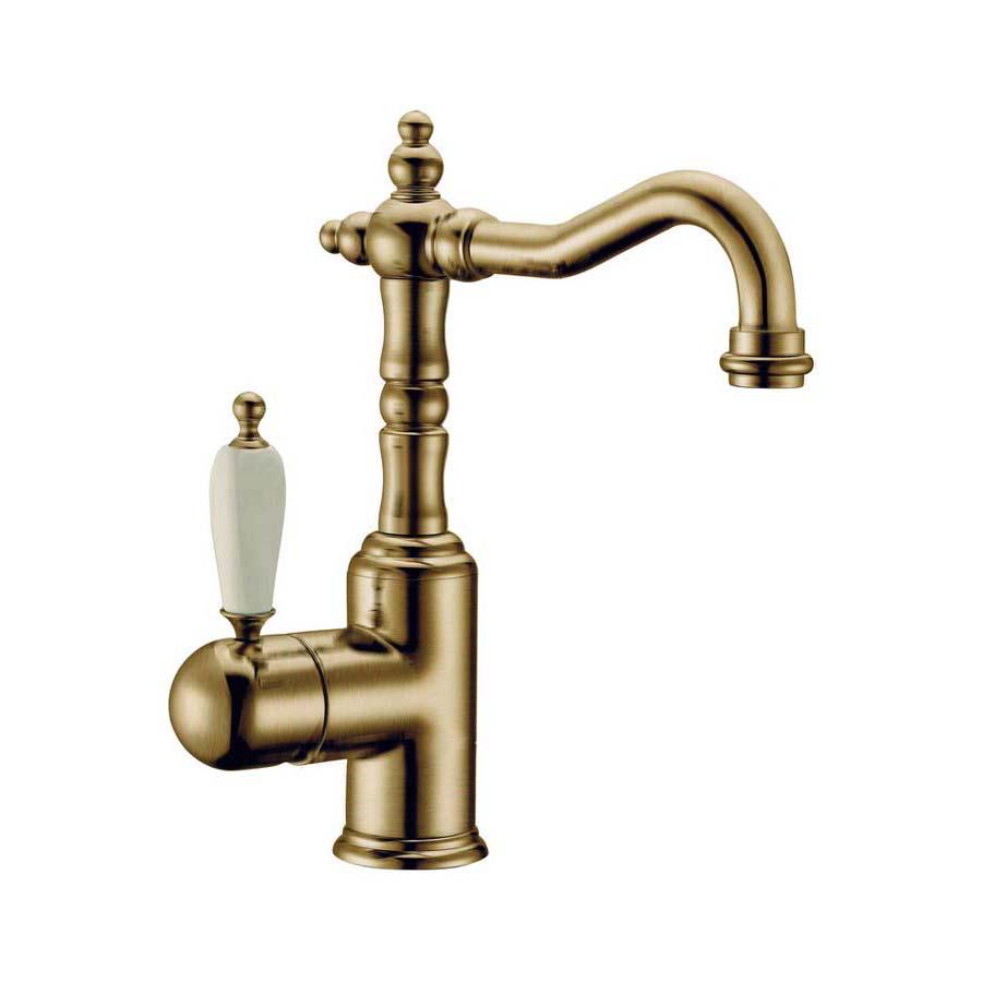 Смеситель для раковины Medici Ripresa, высота излива 22 см, цв. бронза, ZZ