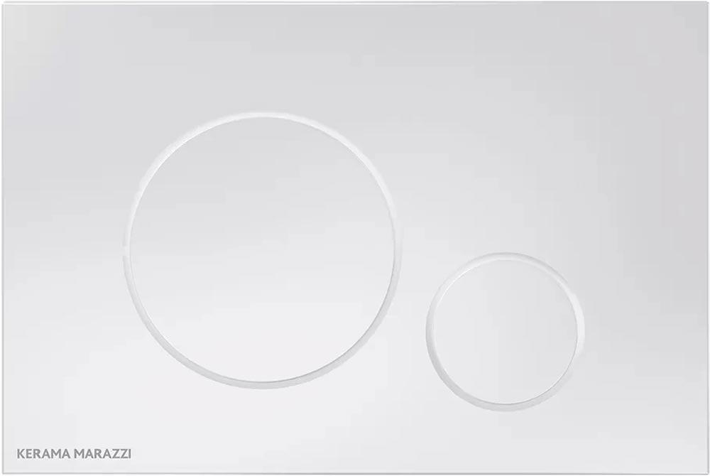 Кнопка смыва для системы инсталляции, цвет белый-глянец (круглая)