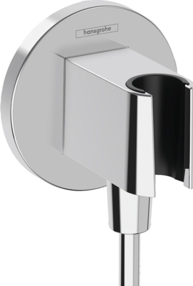 Держатель для лейки ручного душа, совмещенный со шланговым подсоединением 1/2, (цв.хром), FixFit S ZZ