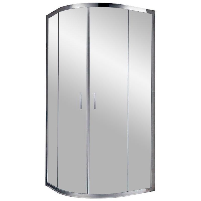 Душевая кабина полукруглая 900x900x1900 мм стекло 6мм grape