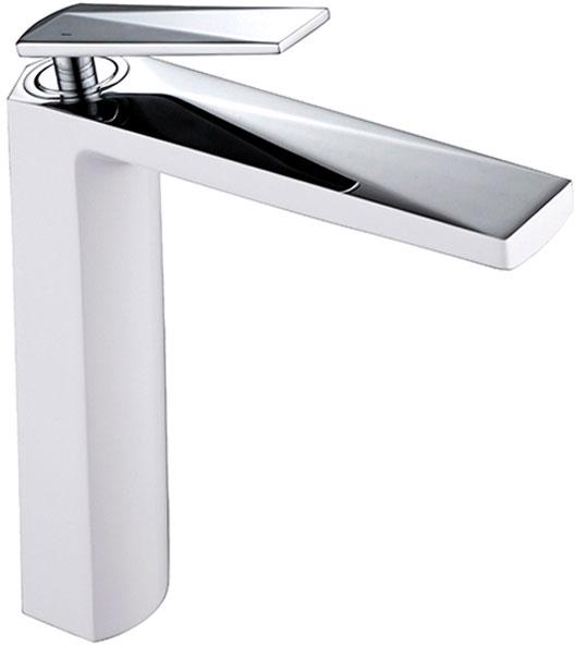 Смеситель Boheme Venturo 372-W для раковины, без донного клапана, цв. белый-хром, ZZ