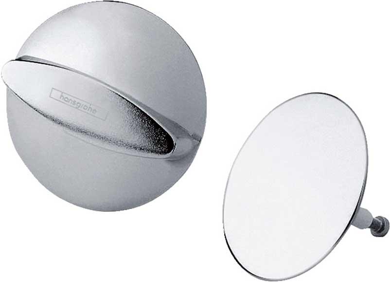 Ручка управления сливом и пробка сливного отверстия для слива-перелива д/в, (цв.хром), Flexaplus ZZ