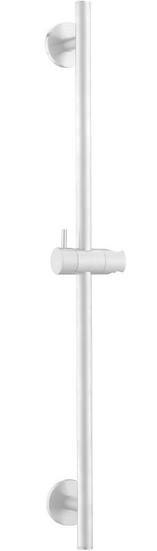 Душевая штанга Uno Matt White 420-MW с держателем лейки (без лейки и шланга), цв.белый матовый ZZ