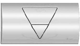 Кнопка для унитаза, металл, хром (8311.1) Т5 Viega Life 1 ZZ