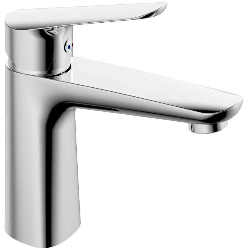 Смеситель для раковины, БЕЗ донного клапана, цв. хром ZZ