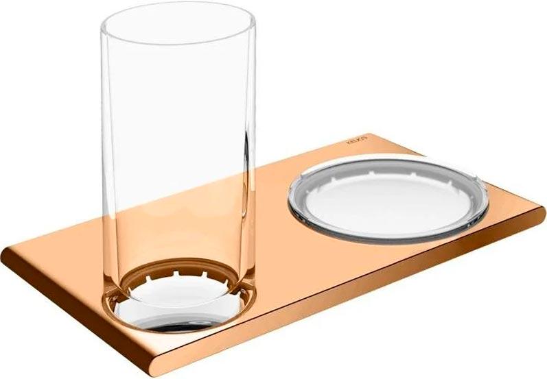 Стакан и мыльница, настенные, (хрусталь, держатель цв.бронза шлифованная), Edition 400 ZZ