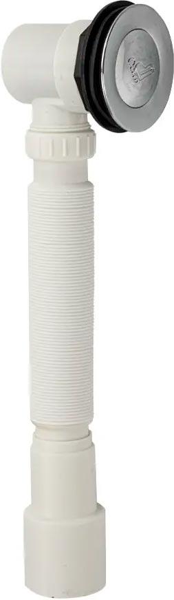 Сифон для душевых поддонов, пластик АБС, clik-clak, хром ZZ