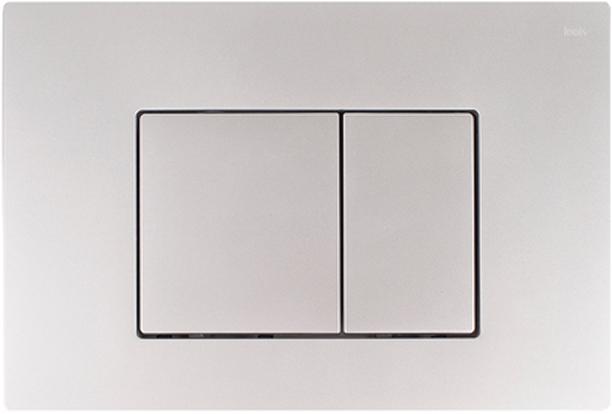 Клавиша двойного смыва Unifix, 245x165x27,8 см, цв хром матовый, ZZет хром матовый, ZZ