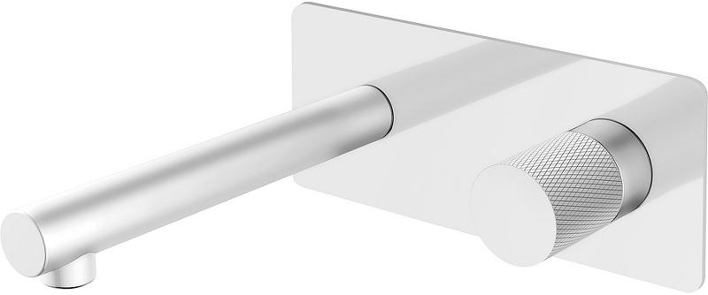 Смеситель для раковины Stick WHITE TOUCH CHROME, встраиваемый в стену, внутреняя часть в комплекте,, цв. белый + хром, ZZ