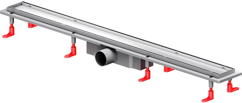 Душевой трап (лоток) 90 AM.PM PrimeFlow W02SC-U11-090-04SB комбинированный затвор со стальной матовой решеткой под плитку ZZ