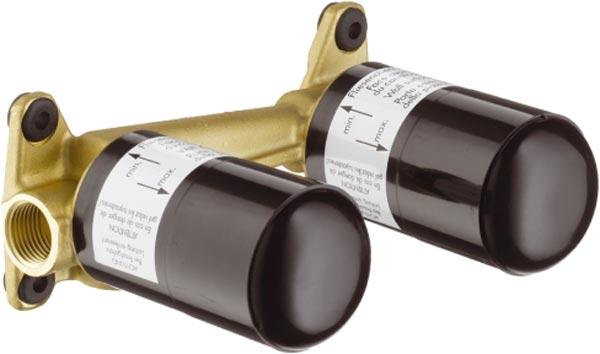 Скрытая часть (встраиваемая в стену) для однорыч. настенного смесителя д/раковины, настен. монтаж, HG