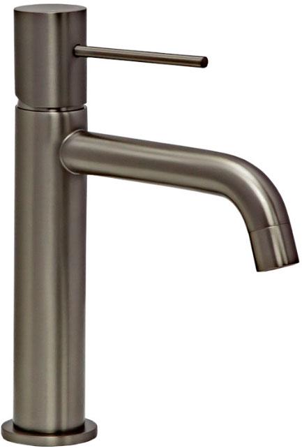 Смеситель для раковины, без донного клапана, цв.оружейная сталь