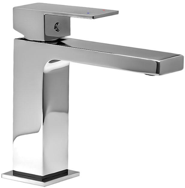 Смеситель для раковины, без донного клапана, цв.хром