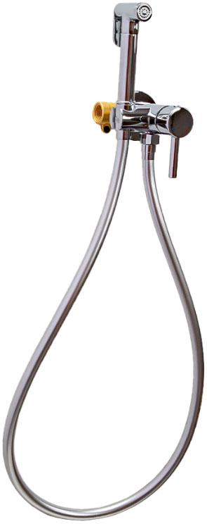 Комплект гигиенического душа (смеситель с внешней и встраив.частью, лейка, шланг), цв.хром