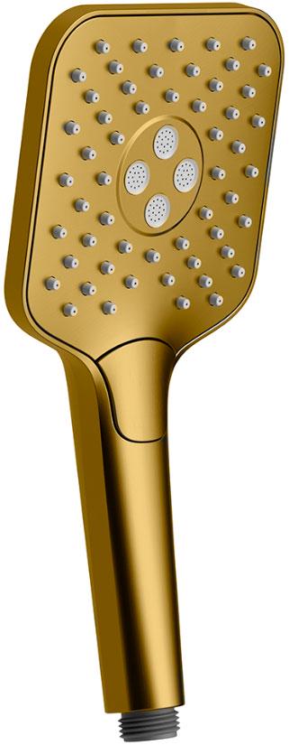 Ручной душ, 3-х режимный, цв.брашированное золото