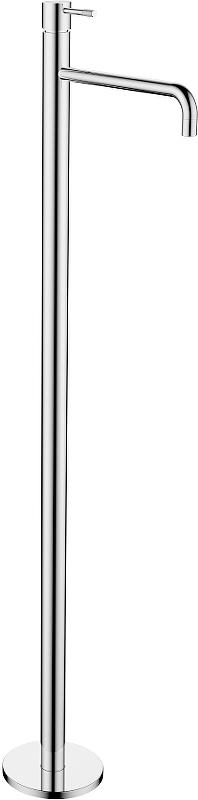 Смеситель напольный для раковины Uno, ввстраиваемый в пол, внутрен. часть в компл, цв. хром, ZZ