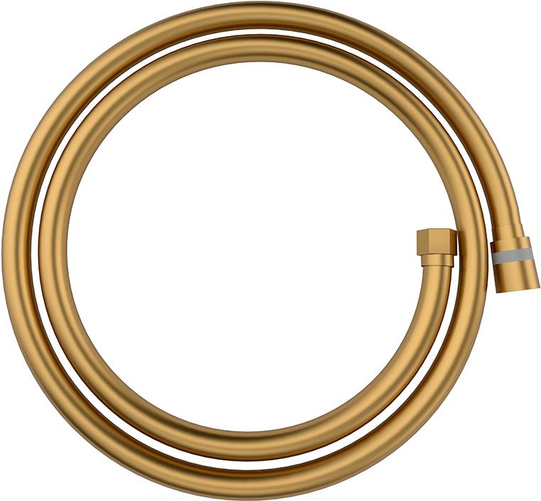 Шланг для душа 120 см, цв.брашированное золото