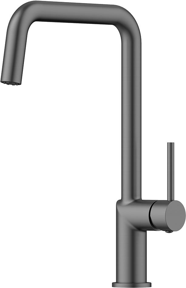 Смеситель для кухни, цв.оружейная сталь