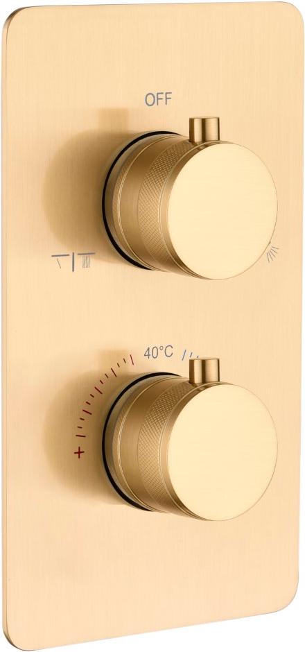 Смеситель для ванны/душа Cell Matt Gold, встраиваемый, однорычажный 2-х проходной, цв. золото матовый ZZ