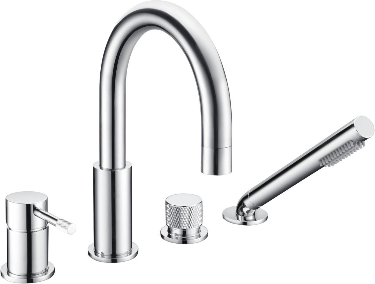 Смеситель врезной на борт ванны UNO Chrome, цв. хром ZZ