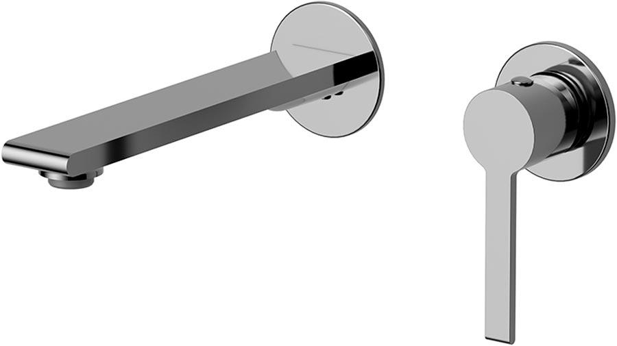 Смеситель для раковины встраиваемый, внутренняя часть в компл, цв. хром, ZZ