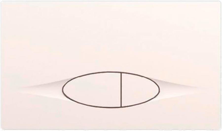 Клавиша двойного смыва для инсталляции, цвет белый ZZ