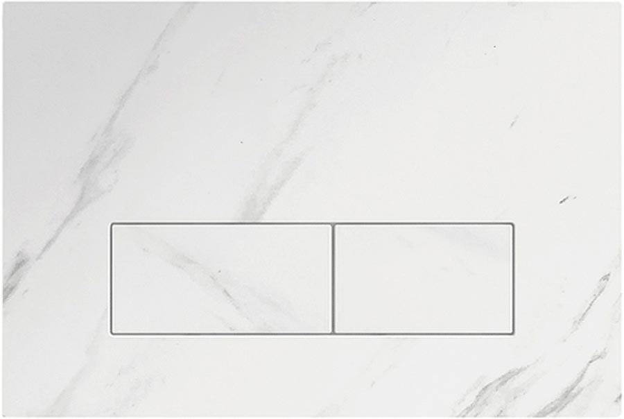 Клавиша двойного смыва, цвет белый мрамор ZZ