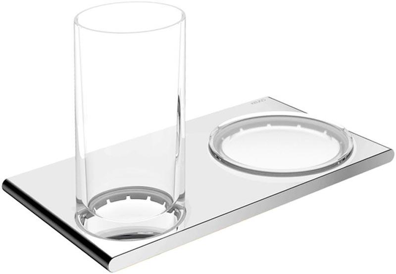 Стакан и мыльница, настенные, (хрусталь, держатель цв.хром), Edition 400 ZZ