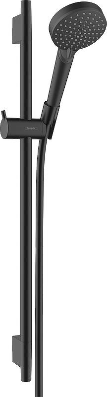 Душевая стойка h 65см, лейка, мыльница и шланг 1,6м в компл., (цв.черный матовый), Vernis Blend ZZ