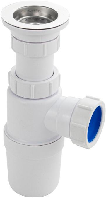 Сифон для кухонной мойки, без перелива и гофры ZZ