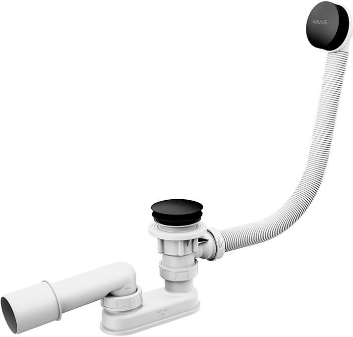 Сточный комплект для ванной Ravak X01746 Click Clack 570 мм, черный матовый, ZZ