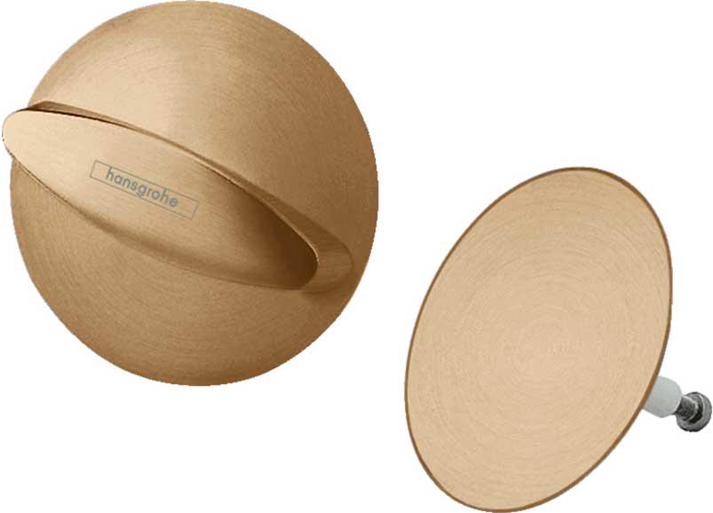 Ручка управления сливом и пробка сливного отверстия для слива-перелива д/в, (цв.шлиф.бронза), Flexaplus ZZ