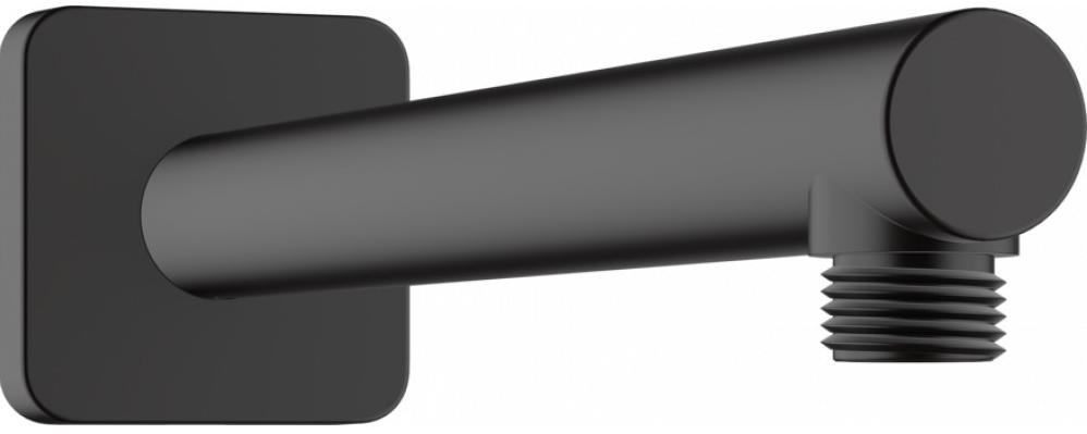 Кронштейн стеновой, для верхнего душа, 240мм, квадр.розетка, (цв. матовый черный), Vernis Shape ZZ