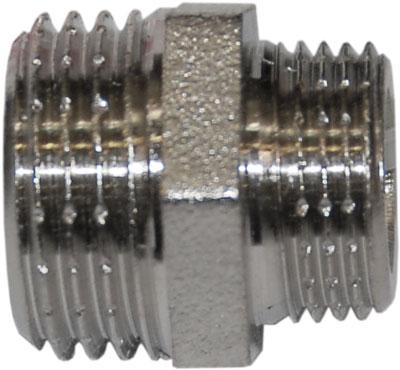 Ниппель двойной с переходом 3/8*1/2 VT 580 (наружная резьба)