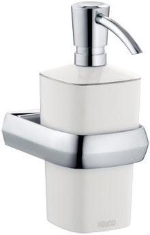 Дозатор жидкого мыла настенный (держатель цв. хром/ дозатор керамика белая) Edition Palais XX