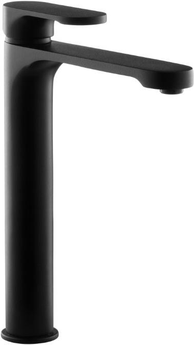 Смеситель для раковины, высокий, цв.черный матовый ZZ