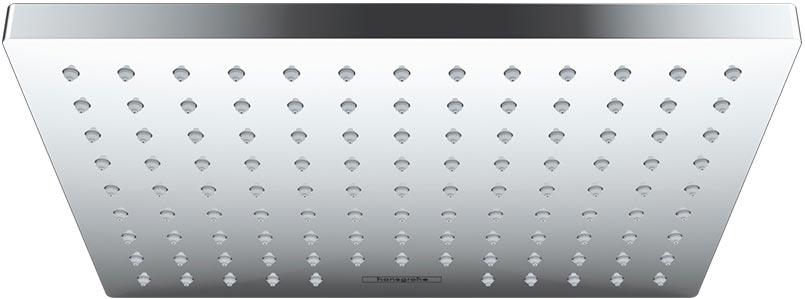 Верхний душ, лейка прямоуг. 230х170мм, 1 тип струи, (цв. хром), Vernis Shape 230 1jet ZZ