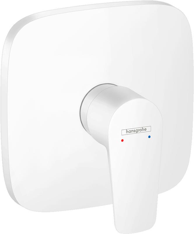 Смеситель для душа, встраиваемый в стену, внешняя часть (БЕЗ внутр. части – Ibox арт. 01800180), (цв.белый матовый), Talis E ZZ