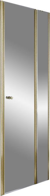 Дверь в нишу неп.частью AT 1GR 1200х2000, петли справаKermiclean, профиль-золото, Atea ZZ