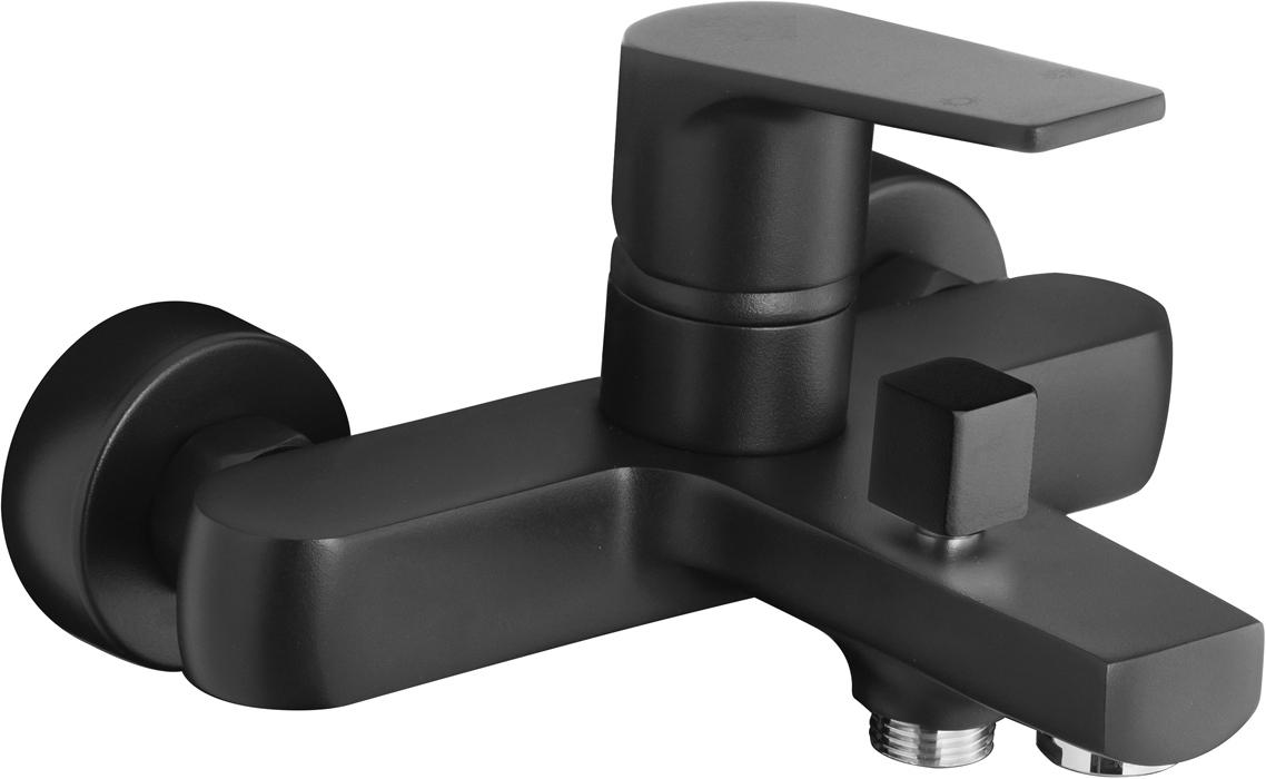 Смеситель для ванны/душа, без аксессуаров, цвет черный матовый