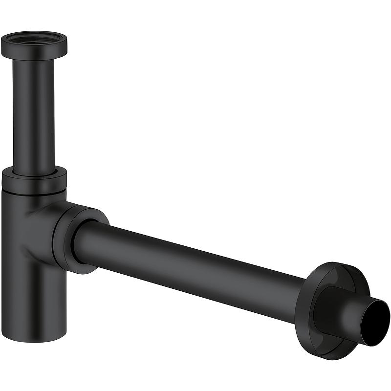 Сифон для раковины Kludi бутылочный, черный матовый, ZZ