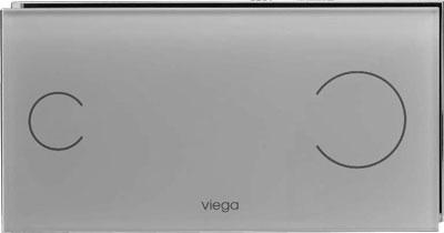 Клавиша хром Visign for More 100 Viega (8352,1) (стекло/светло-серый) Viega T5 597481