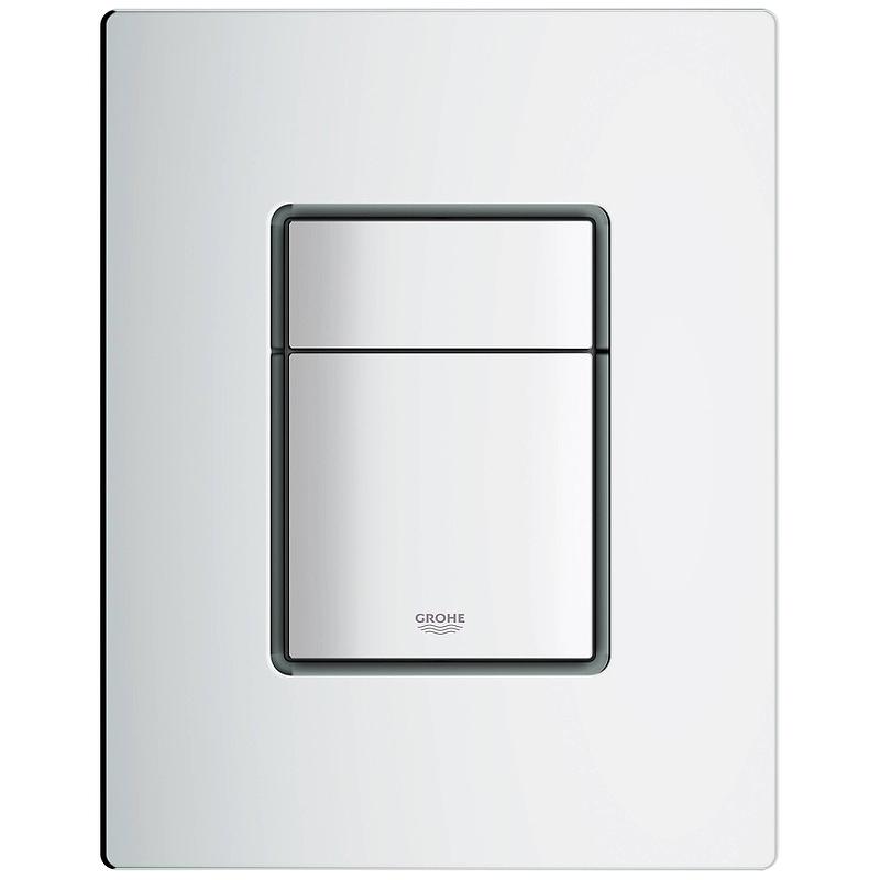 Накладная панель "Skate Cosmopolitan" , 2 объема смыва + старт/стоп, для вертикального и горизонтального монтажа, цв. матовый хром  ZZ