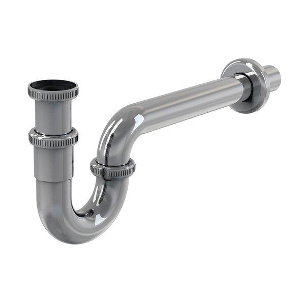 Сифон для умывальника U-образный хром