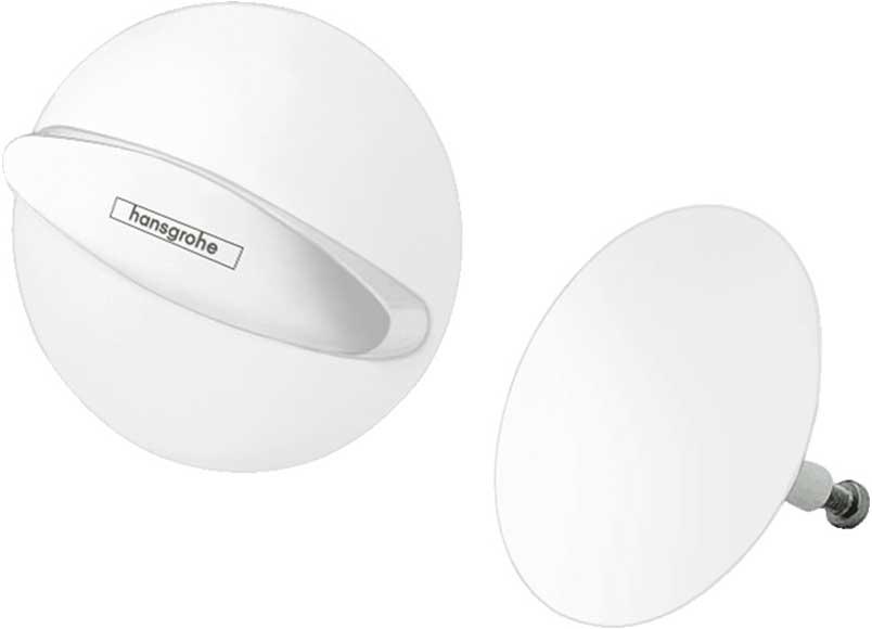 Ручка управления сливом и пробка сливного отверстия для слива-перелива д/в, (цв.матовый белый), Flexaplus ZZ