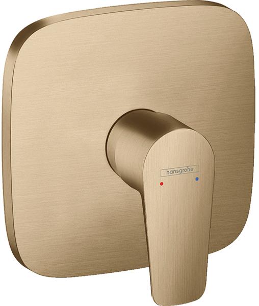 Смеситель для душа, встраиваемый в стену, внешняя часть (БЕЗ внутр. части – Ibox арт. 01800180), (цв.цв.шлифованная бронза), Talis E ZZ