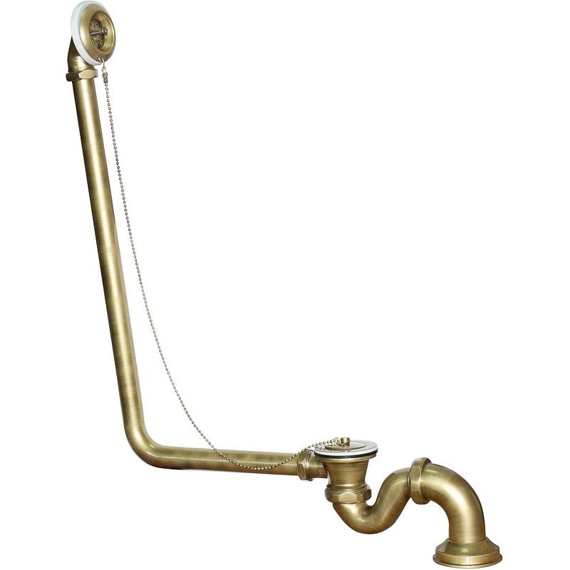 Слив-перелив для отдельностоящих ванн, Wirquin цв. бронза, ZZ