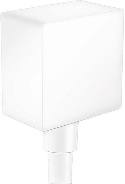 Шланговое подсоединение 1/2, с клапаном обратного потока, (цв.белый матовый), Fixfit Square ZZ