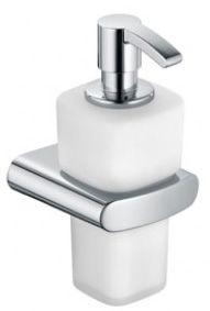 Дозатор для жидкой пены, настенный (с верхн. подачей), (цв.хром/стекло мат.), Elegance New ZZ