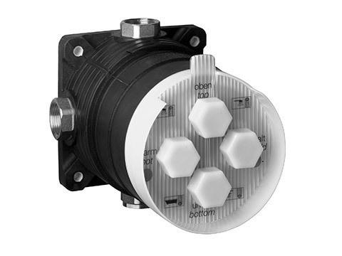 Внутренняя часть (универсальный бокс) для встраиваемый смесителей для ванны и душа / термостатов…, Flexx Boxx ZZ